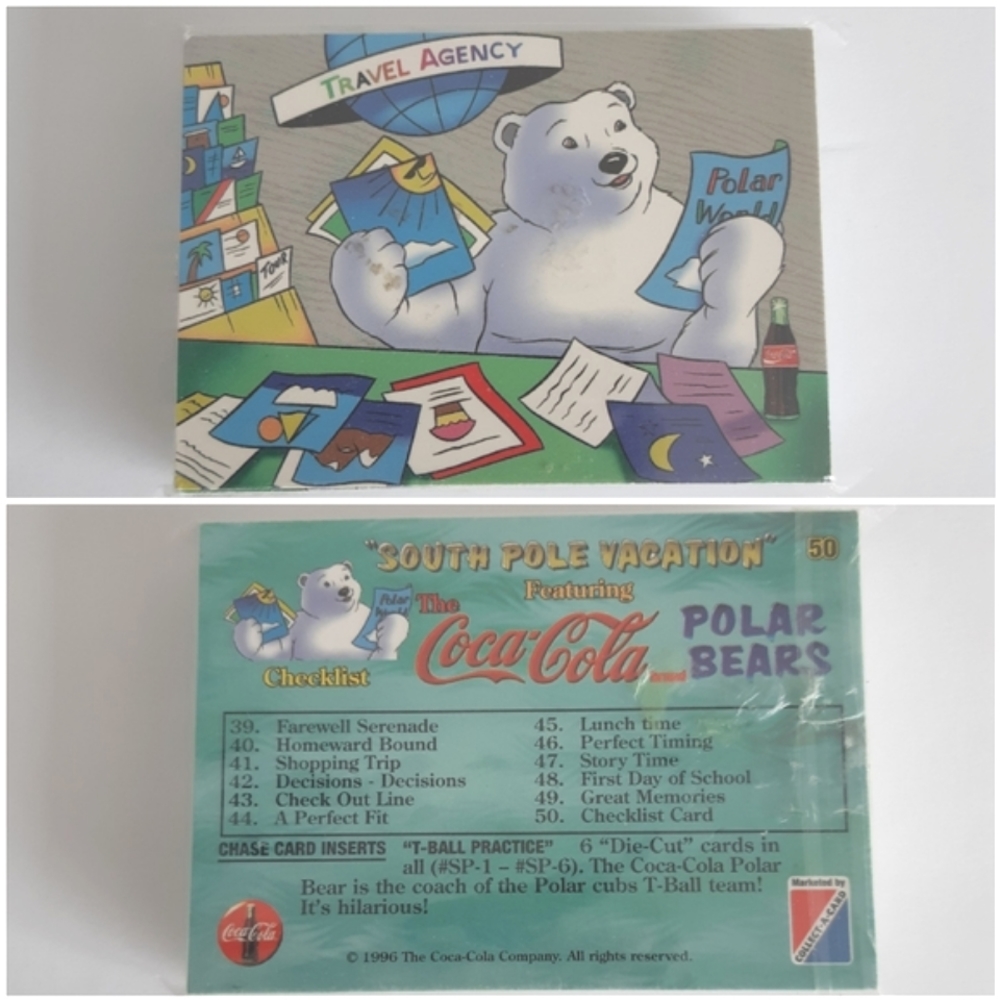 Sealed Coca-Cola Polar Bear South Pole Vacation 50-card set